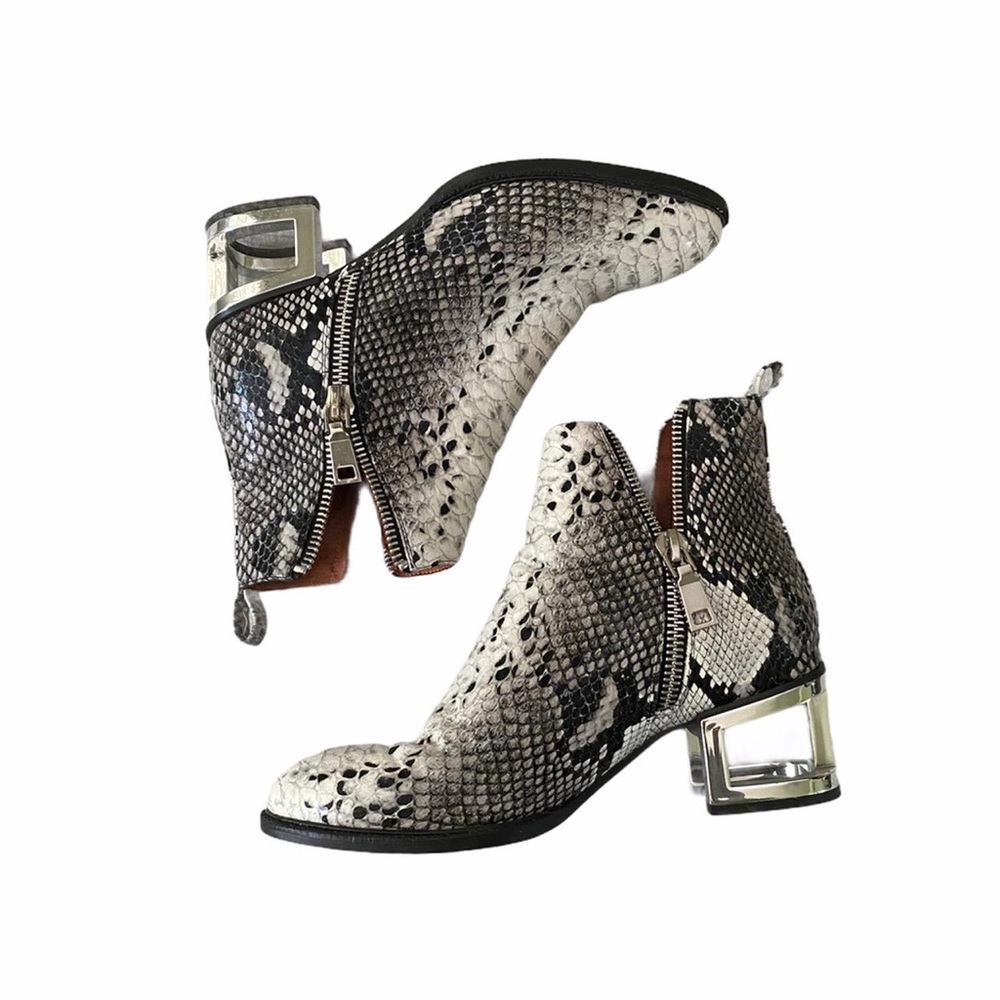 Jeffrey Campbell snake skin bootie
